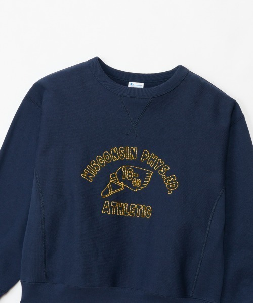 Champion（チャンピオン）の「チャンピオン Champion RW CREW NECK SWEATSHIRT（スウェット・レディース・ダークグレー/ライトグレー/ブラウン/ネイビー・M/L）」の18枚目の写真