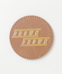 BrownBrown（ブラウンブラウン）の「【BrownBrown】ブラウンブラウン/ シルクプリントコースター（ランチョンマット/テーブルウェア）」