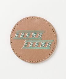 BrownBrown（ブラウンブラウン）の「【BrownBrown】ブラウンブラウン/ シルクプリントコースター（ランチョンマット/テーブルウェア）」