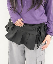 WEGO/ポケット付きプリーツラップスカート