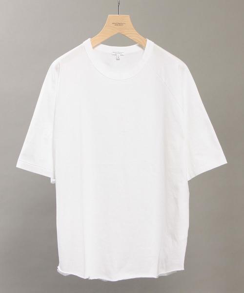 BEAUTY&YOUTH UNITED ARROWS(ビューティーアンドユースユナイテッドアローズ)の「BY ∴ ワイド ラグラン ハーフスリーブ カットソー MADE IN JAPAN◆(Tシャツ/カットソー・メンズ・ホワイト/ブラック/オリーブ/その他1/その他2/その他3・SMALL/MEDIUM/LARGE)」の2枚目の写真