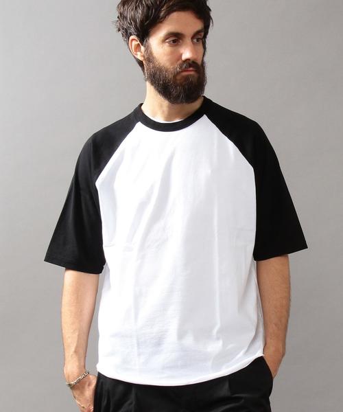 BEAUTY&YOUTH UNITED ARROWS(ビューティーアンドユースユナイテッドアローズ)の「BY ∴ ワイド ラグラン ハーフスリーブ カットソー MADE IN JAPAN◆(Tシャツ/カットソー・メンズ・ホワイト/ブラック/オリーブ/その他1/その他2/その他3・SMALL/MEDIUM/LARGE)」の13枚目の写真