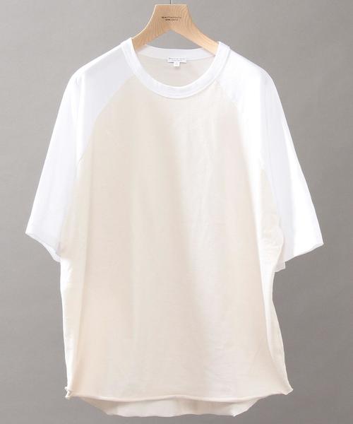BEAUTY&YOUTH UNITED ARROWS(ビューティーアンドユースユナイテッドアローズ)の「BY ∴ ワイド ラグラン ハーフスリーブ カットソー MADE IN JAPAN◆(Tシャツ/カットソー・メンズ・ホワイト/ブラック/オリーブ/その他1/その他2/その他3・SMALL/MEDIUM/LARGE)」の7枚目の写真
