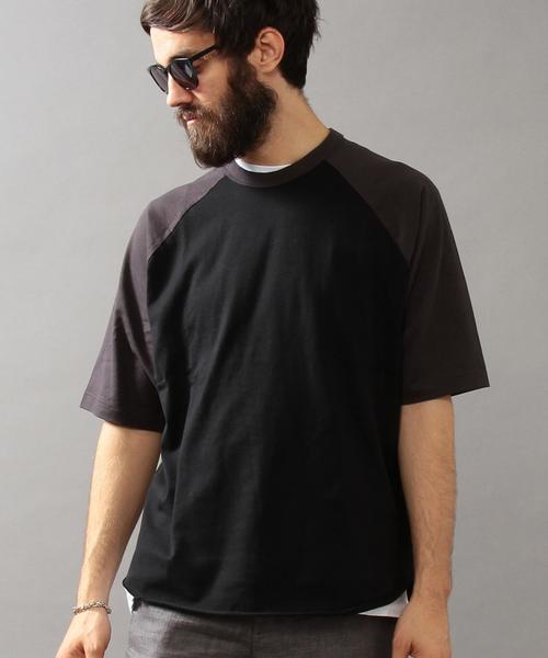 BEAUTY&YOUTH UNITED ARROWS(ビューティーアンドユースユナイテッドアローズ)の「BY ∴ ワイド ラグラン ハーフスリーブ カットソー MADE IN JAPAN◆(Tシャツ/カットソー・メンズ・ホワイト/ブラック/オリーブ/その他1/その他2/その他3・SMALL/MEDIUM/LARGE)」の10枚目の写真