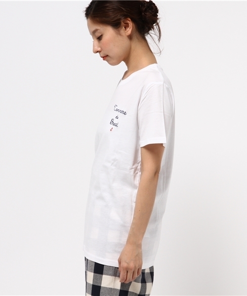 J'studio（ジェイストゥディオ）の「【SHAMAN/シャマン】ロゴTシャツ（Tシャツ/カットソー・レディース・ホワイト・7号）」の3枚目の写真