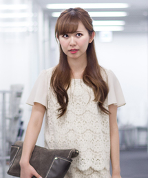 NATURAL BEAUTY BASIC | フロッキーレースセットアップ ブラウス(シャツ/ブラウス)