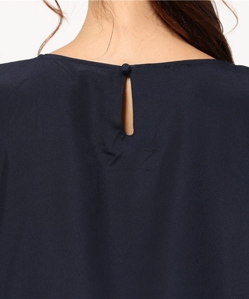 NATURAL BEAUTY BASIC(ナチュラルビューティーベーシック)の「フロッキーレースセットアップ ブラウス(シャツ/ブラウス・レディース・ネイビー/ベージュ・SMALL/MEDIUM)」の5枚目の写真