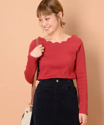 mystic | 衿スカラッププルオーバー(Tシャツ/カットソー)