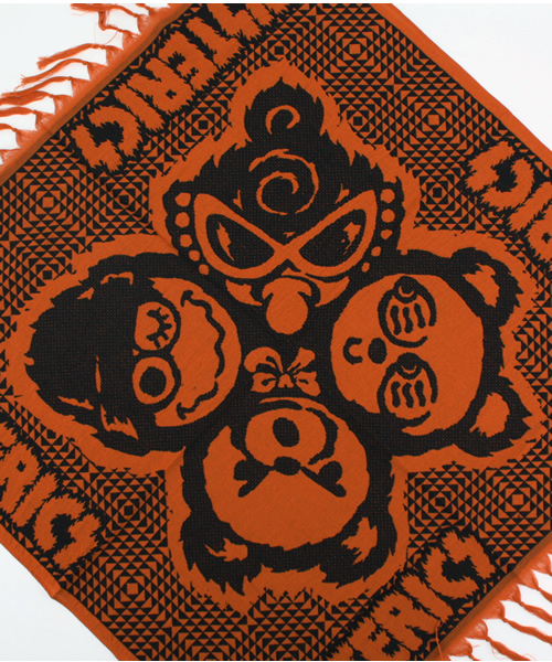 HYSTERIC MINI（ヒステリックミニ）の「R&R OVER ジャガードストール（ストール/ショール・キッズ・オレンジ・FREE）」の4枚目の写真