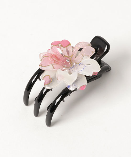 カヤ（カヤ）の「【カヤ】コラゾン 京都「のレン」桜3本爪ヘアクリップ