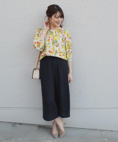 SHIPS（シップス）の「〈手洗い可能〉タックワイドパンツ◇（その他パンツ・レディース・グレー/ピンク/ネイビー/マスタード・36/38）」の8枚目の写真