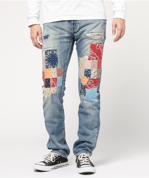 HYSTERIC GLAMOUR(ヒステリックグラマー)の「PWR加工デニム スリムストレートPT(デニムパンツ・メンズ・インディゴブルー・30inch/28inch/29inch/34inch/31inch/32inch)」の13枚目の写真