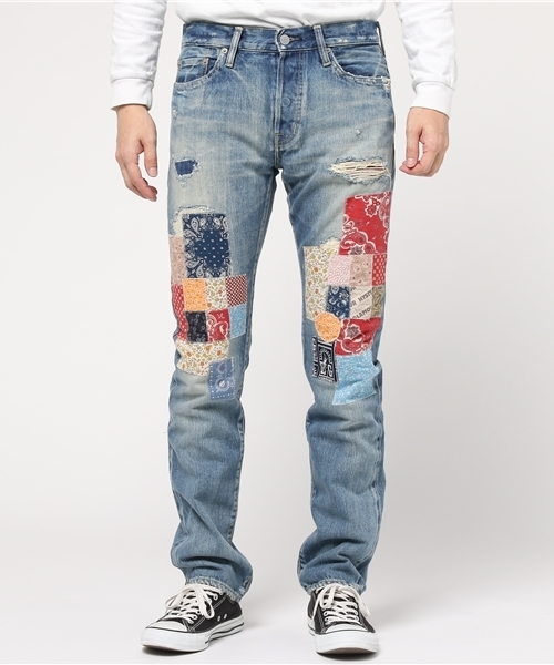 HYSTERIC GLAMOUR(ヒステリックグラマー)の「PWR加工デニム スリムストレートPT(デニムパンツ・メンズ・インディゴブルー・30inch/28inch/29inch/34inch/31inch/32inch)」の2枚目の写真
