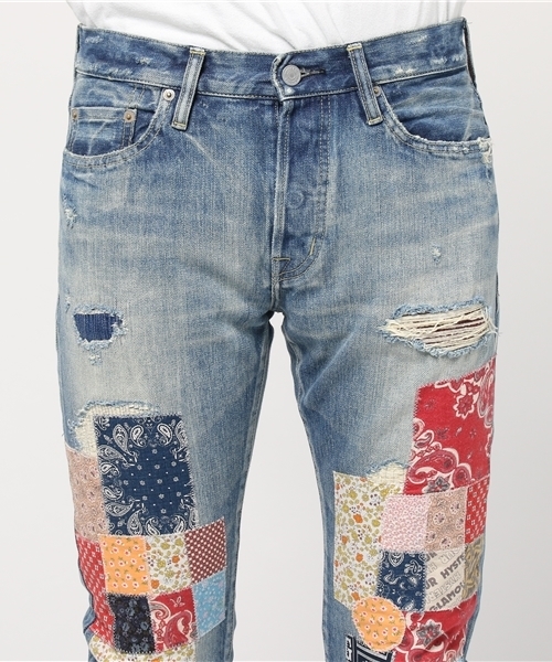 HYSTERIC GLAMOUR(ヒステリックグラマー)の「PWR加工デニム スリムストレートPT(デニムパンツ・メンズ・インディゴブルー・30inch/28inch/29inch/34inch/31inch/32inch)」の8枚目の写真