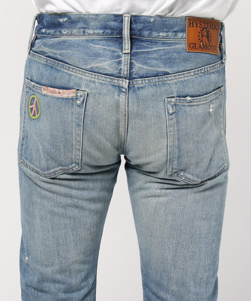 HYSTERIC GLAMOUR(ヒステリックグラマー)の「PWR加工デニム スリムストレートPT(デニムパンツ・メンズ・インディゴブルー・30inch/28inch/29inch/34inch/31inch/32inch)」の7枚目の写真