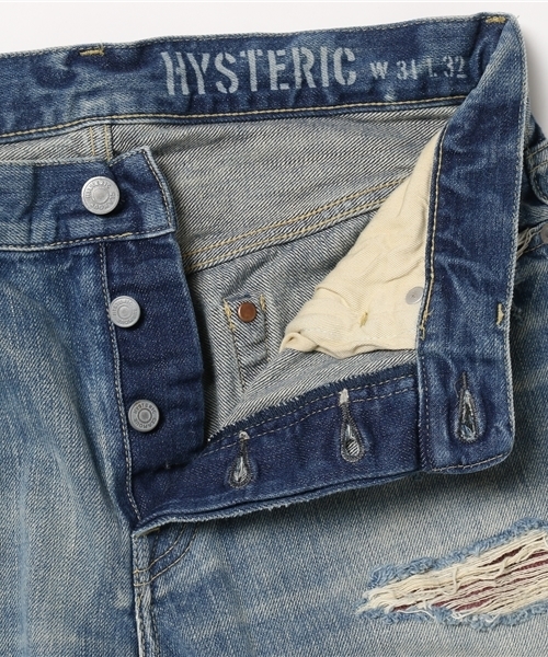 HYSTERIC GLAMOUR(ヒステリックグラマー)の「PWR加工デニム スリムストレートPT(デニムパンツ・メンズ・インディゴブルー・30inch/28inch/29inch/34inch/31inch/32inch)」の10枚目の写真