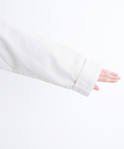 MERLOT（メルロー）の「チャイナボタンロングコート2229（その他アウター・レディース・アイボリー/チャコールグレー・FREE）」の10枚目の写真