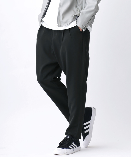 MONO-MART（モノマート）の「T/R 2タック ワイドパンツ ジョッパーズ テーパードパンツ（その他パンツ・メンズ・チャコールグレー/ブラック/オリーブ/ネイビー・M/L）」の2枚目の写真