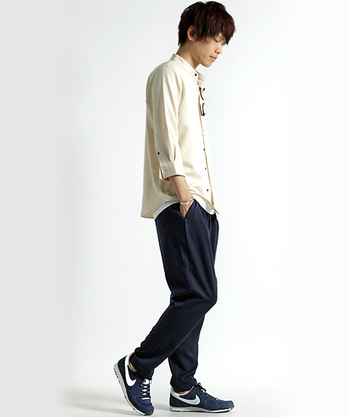 MONO-MART（モノマート）の「T/R 2タック ワイドパンツ ジョッパーズ テーパードパンツ（その他パンツ・メンズ・チャコールグレー/ブラック/オリーブ/ネイビー・M/L）」の7枚目の写真