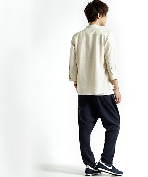 MONO-MART（モノマート）の「T/R 2タック ワイドパンツ ジョッパーズ テーパードパンツ（その他パンツ・メンズ・チャコールグレー/ブラック/オリーブ/ネイビー・M/L）」の8枚目の写真