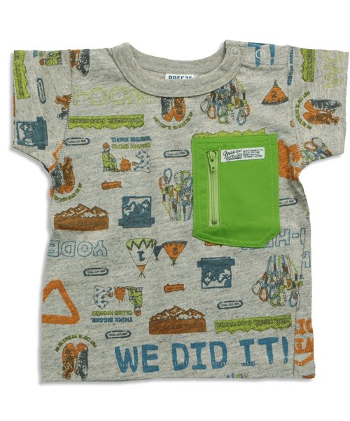 BREEZE(ブリーズ)の「アウトドアポケットTシャツ(Tシャツ/カットソー・キッズ・ベージュ/キナリ/グレー・90/130/110/140/80/100/120/95)」の6枚目の写真