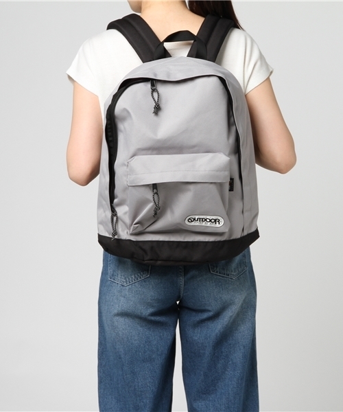 OUTDOOR PRODUCTS（アウトドアプロダクツ）の「472 ﾊｲｼｮｸﾃﾞｲﾊﾟｯｸ バックパック（バックパック/リュック・レディース・オリーブ/オレンジ/イエロー/ネイビー/レッド/ブラウン/ブラック/グレー/ブルー/グレイッシュブルー・FREE）」の19枚目の写真