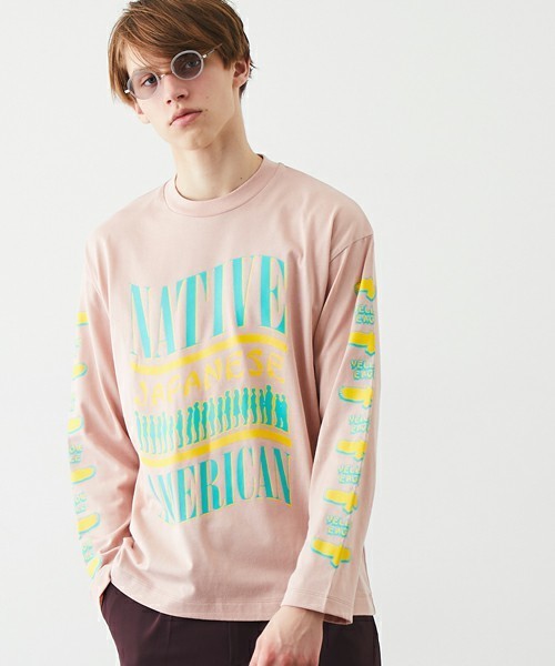 STUDIOUS ベージュ 長袖Tシャツ フリーサイズ T-SHIRTS（Tシャツ）の商品一覧｜STUDIOUS （ステュディオス