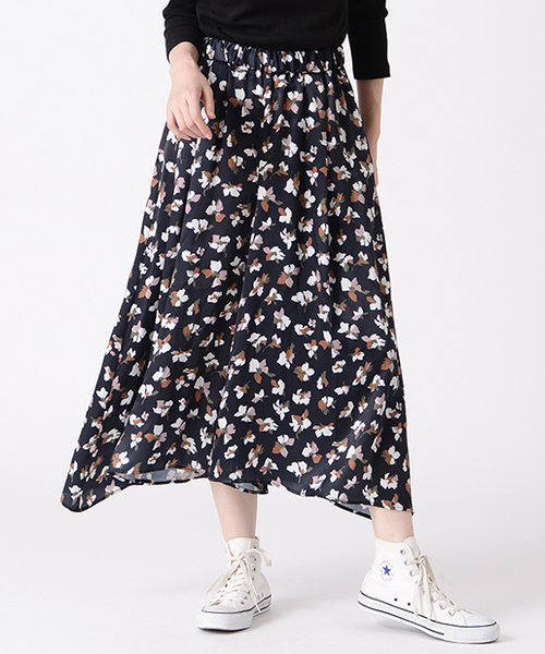 CIAOPANIC TYPY(チャオパニックティピー)の「ヴィンテージフラワースカウチョ(その他パンツ・レディース・ネイビー/ワイン・FREE)」の2枚目の写真