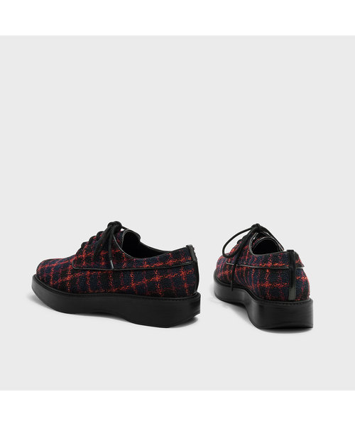 CHARLES & KEITH(チャールズ & キース)の「レースアップカバードフラット / LACE-UP COVERED FLATS(モカシン/デッキシューズ・レディース・ブラック/グリーン/ネイビー・24㎝/22.5cm/23.5cm/23cm/24.5㎝)」の16枚目の写真