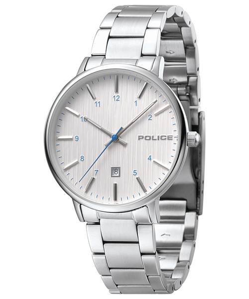 POLICE クォーツ腕時計 シルバー/ホワイト POLICE（ポリス）の「【POLICE】ポリス POLARIS ボーイズ 腕時計