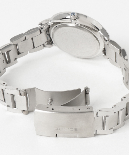 POLICE クォーツ腕時計 シルバー/ホワイト POLICE（ポリス）の「【POLICE】ポリス POLARIS ボーイズ 腕時計