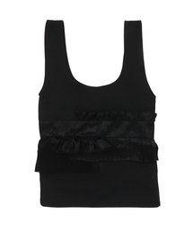 merlot plus | プリーツ×フリルラインバッグ7318(トートバッグ)