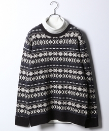 RAGEBLUE | ジャガードニットクルー/779977(ニット/セーター)