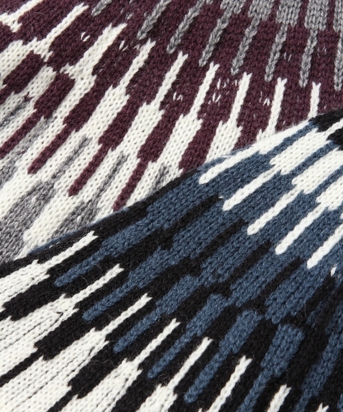 RAGEBLUE(レイジブルー)の「ジャガードニットクルー/779977(ニット/セーター・メンズ・ホワイト/ネイビー/グレー/ワインレッド・SMALL/MEDIUM/LARGE)」の8枚目の写真