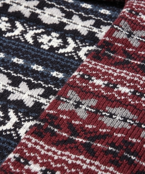 RAGEBLUE(レイジブルー)の「ジャガードニットクルー/779977(ニット/セーター・メンズ・ホワイト/ネイビー/グレー/ワインレッド・SMALL/MEDIUM/LARGE)」の14枚目の写真