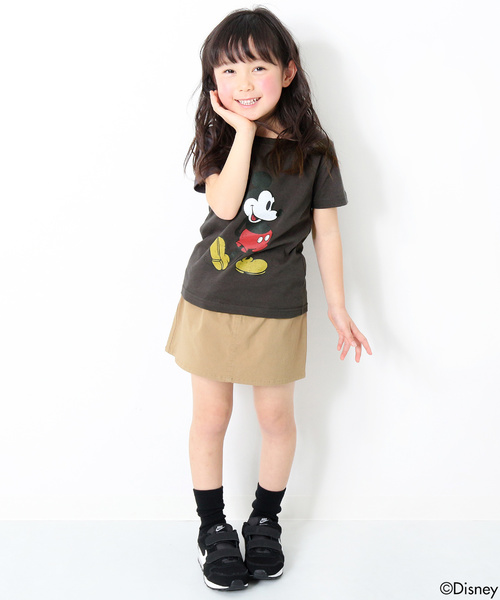 Disney（ディズニー）の「かすれミッキープリント半袖Tシャツ カットソー（Tシャツ/カットソー・キッズ・ホワイト/カーキ/杢グレー/グリーン系その他/スミクロ/スモークピンク・100cm/110cm/120cm/130cm/140cm/150cm/160cm）」の22枚目の写真