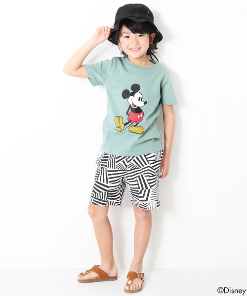 Disney（ディズニー）の「かすれミッキープリント半袖Tシャツ カットソー（Tシャツ/カットソー・キッズ・ホワイト/カーキ/杢グレー/グリーン系その他/スミクロ/スモークピンク・100cm/110cm/120cm/130cm/140cm/150cm/160cm）」の20枚目の写真