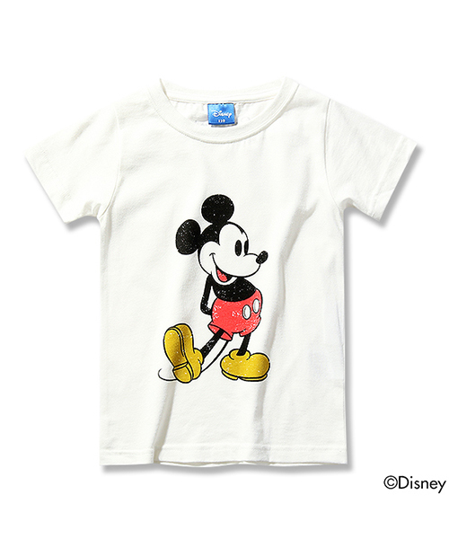 Disney（ディズニー）の「かすれミッキープリント半袖Tシャツ カットソー（Tシャツ/カットソー・キッズ・ホワイト/カーキ/杢グレー/グリーン系その他/スミクロ/スモークピンク・100cm/110cm/120cm/130cm/140cm/150cm/160cm）」の16枚目の写真