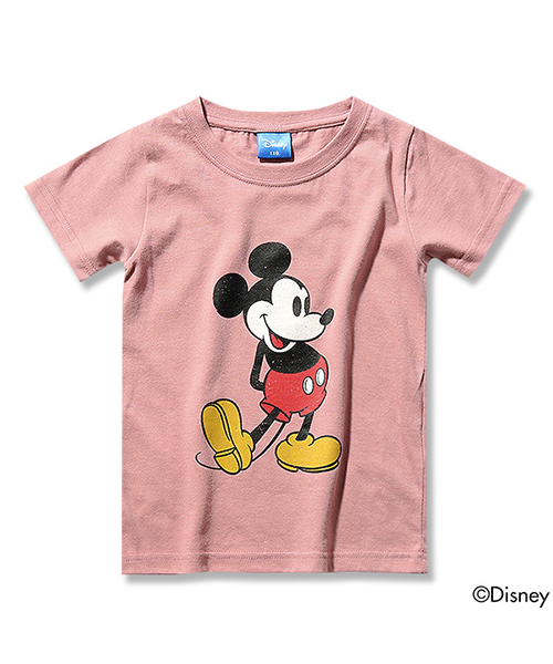 Disney（ディズニー）の「かすれミッキープリント半袖Tシャツ カットソー（Tシャツ/カットソー・キッズ・ホワイト/カーキ/杢グレー/グリーン系その他/スミクロ/スモークピンク・100cm/110cm/120cm/130cm/140cm/150cm/160cm）」の19枚目の写真