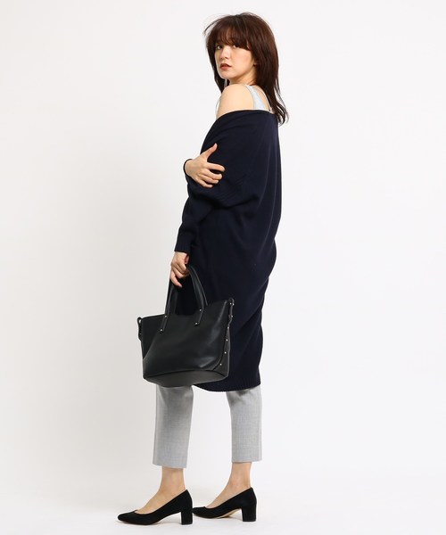 INDIVI（インディヴィ）の「ラメ天竺タンクトップ（タンクトップ・レディース・ネイビー/グレー系その他/ブラック/ダークグレー・38/40/36）」の14枚目の写真