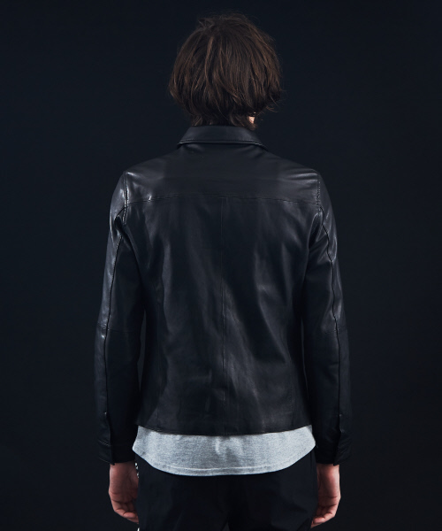 d*7様 5351プールオム シングルライダースジャケット シングル レザージャケット｜5351POUR LES HOMMES / 5351プール
