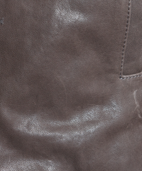 5351 POUR LES HOMMES(ゴーサンゴーイチプールオム)の「ベジタブルラムレザーブルゾン(ライダースジャケット・メンズ・ホワイト/グレー/ブラック・44(S)/46(M)/48(L))」の12枚目の写真