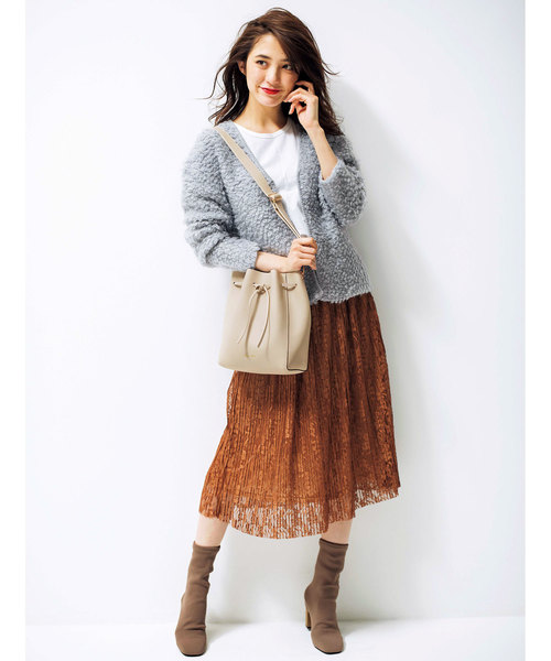 GeeRA(ジーラ)の「吸いつくようなフィット感リブニットブーツ(ブーツ・レディース・ブラック/ブラウン・SMALL/MEDIUM/LARGE/X-LARGE)」の6枚目の写真