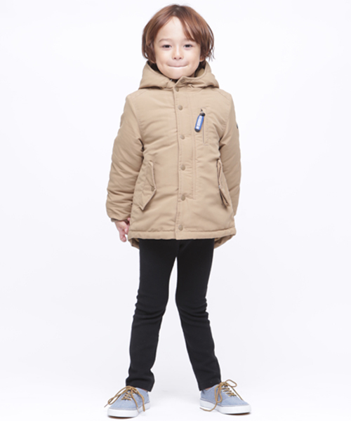 RUGGEDWORKS（ラゲッドワークス）の「フード付きマウンテンジャケット（マウンテンパーカー・キッズ・サンドベージュ/カーキオリーブ・90cm/110cm/100cm/120cm/130cm/140cm/150cm）」の3枚目の写真