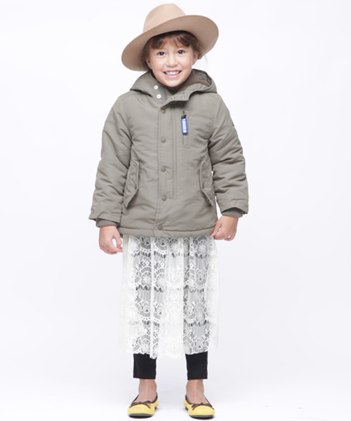 RUGGEDWORKS（ラゲッドワークス）の「フード付きマウンテンジャケット（マウンテンパーカー・キッズ・サンドベージュ/カーキオリーブ・90cm/110cm/100cm/120cm/130cm/140cm/150cm）」の4枚目の写真