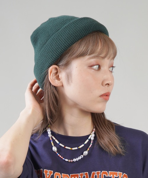 セール】ニットビーニー/無地/シンプル/ユニセックス（ニットキャップ