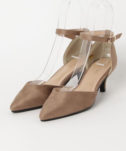 KOBE LETTUCE（コウベレタス）の「Vカットアンクルストラップセパレートパンプス＊レディース/シューズ[I1633]神戸レタス（パンプス・レディース・ベージュ/ピンク系その他/ブラック/チェック/レオパード・L/LL/M/S）」の9枚目の写真