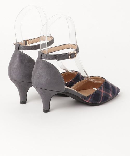 KOBE LETTUCE（コウベレタス）の「Vカットアンクルストラップセパレートパンプス＊レディース/シューズ[I1633]神戸レタス（パンプス・レディース・ベージュ/ピンク系その他/ブラック/チェック/レオパード・L/LL/M/S）」の6枚目の写真