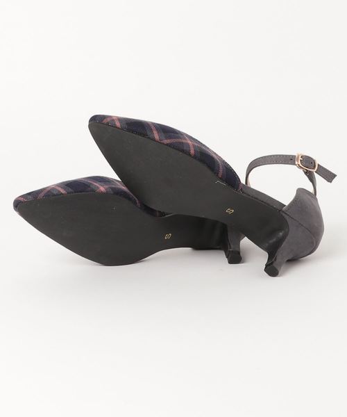 KOBE LETTUCE（コウベレタス）の「Vカットアンクルストラップセパレートパンプス＊レディース/シューズ[I1633]神戸レタス（パンプス・レディース・ベージュ/ピンク系その他/ブラック/チェック/レオパード・L/LL/M/S）」の7枚目の写真