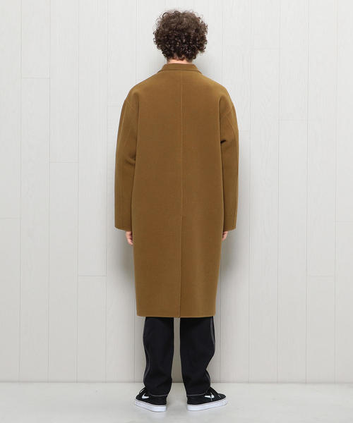 H　BEAUTY&YOUTH UNITED ARROWS（エイチビューティーアンドユースユナイテッドアローズ）の「＜H＞REVER CHESTER COAT/コート ◆（チェスターコート・メンズ・オリーブ・MEDIUM/SMALL/LARGE）」の3枚目の写真